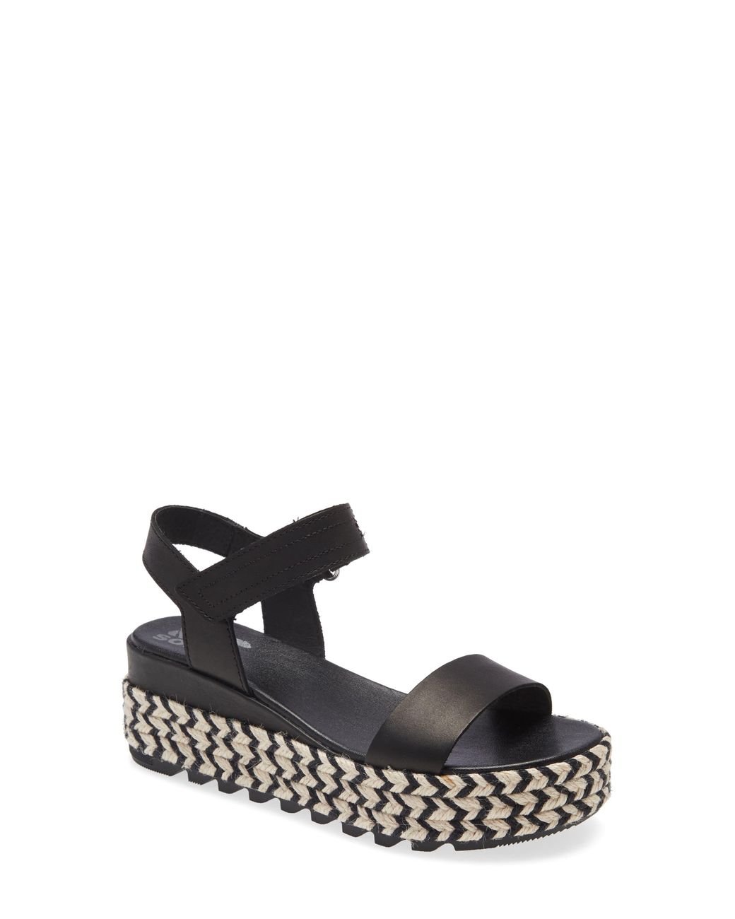 Sorel Cameron Flatform Sandal in Black - Lyst