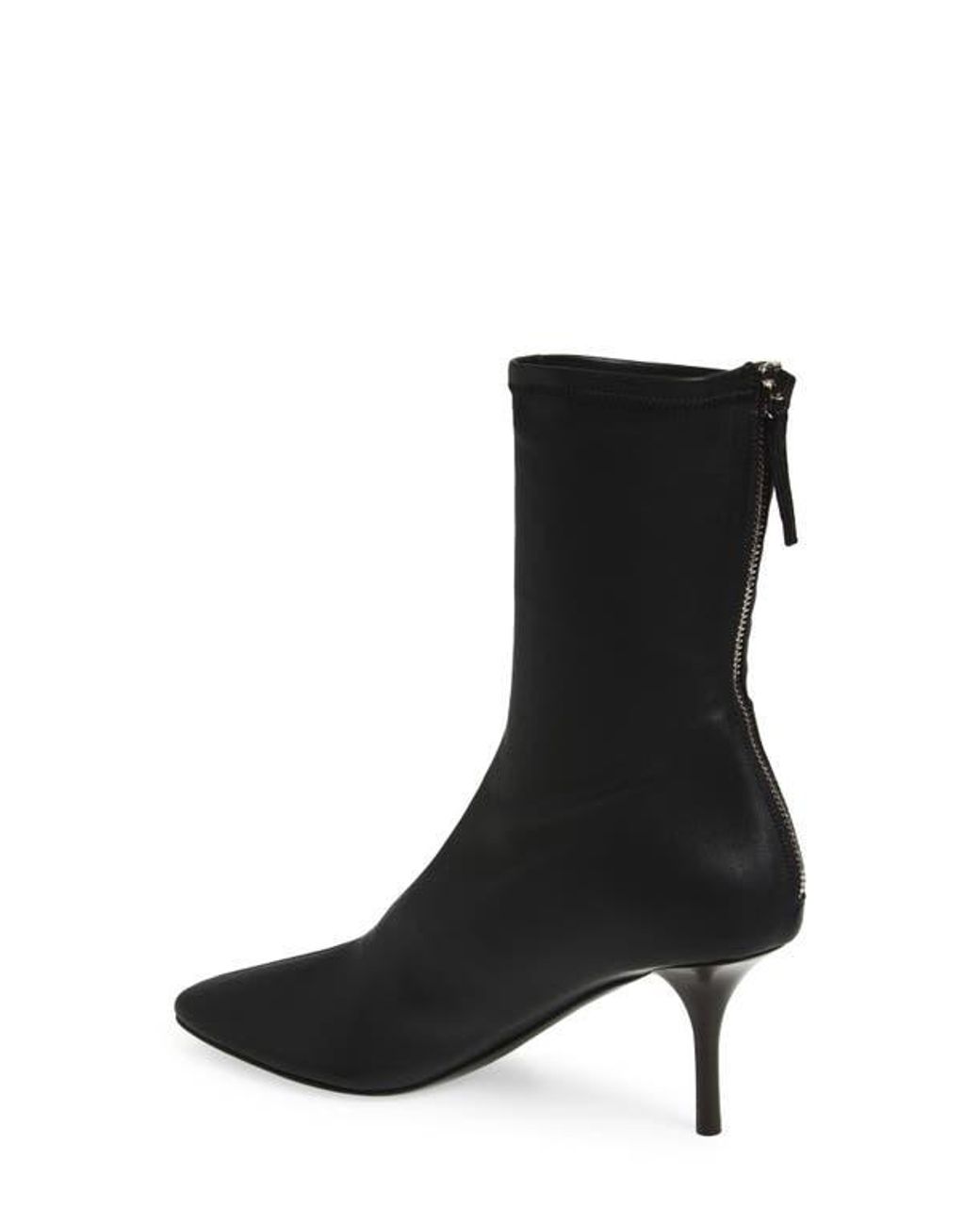 Acne Gray Back Tab Ankle Boot