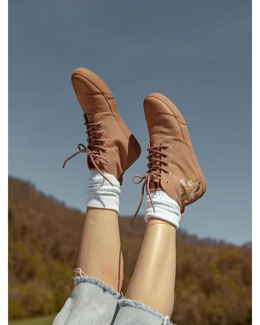 BANGS SHOES Natural Boone High Tops