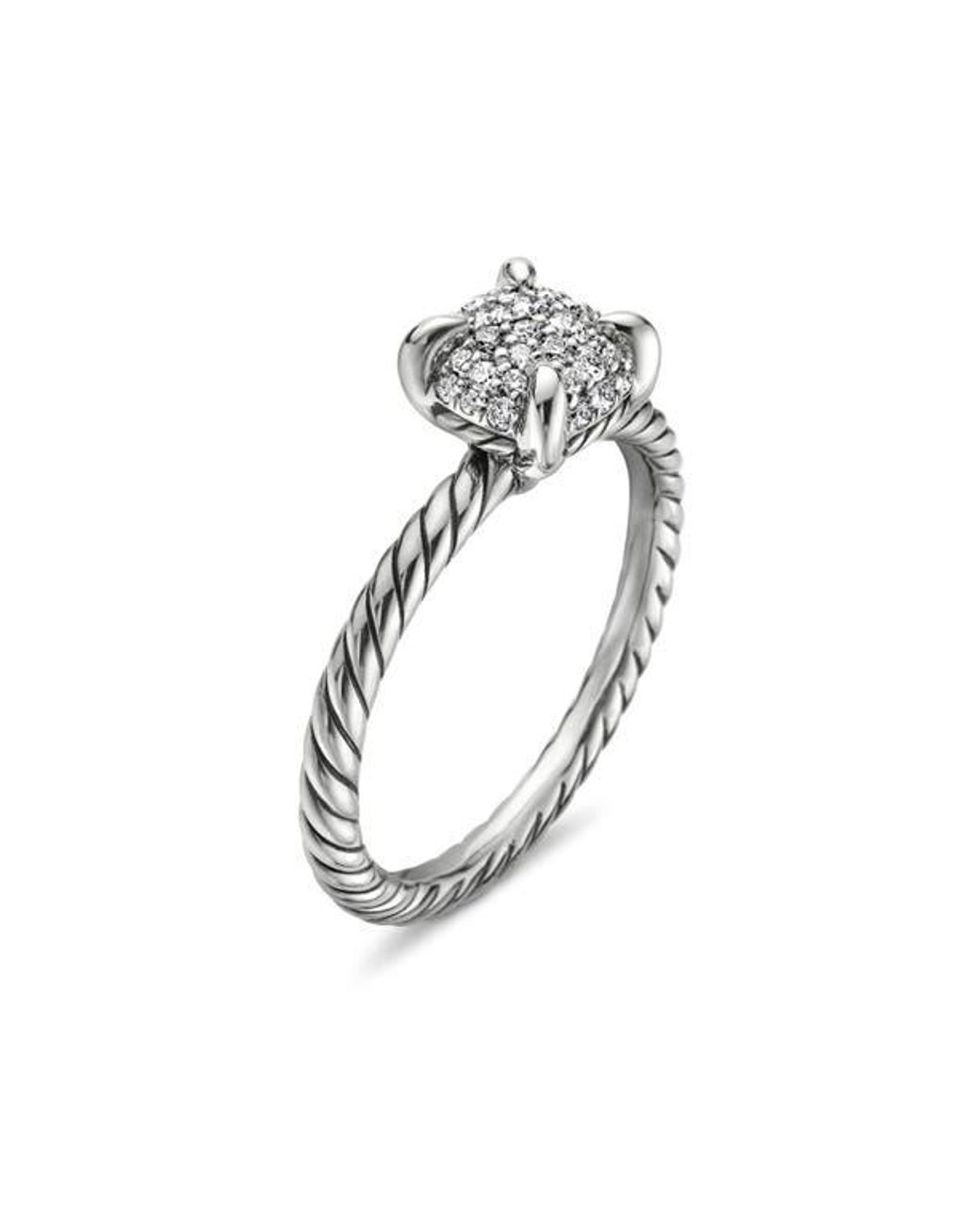 David Yurman White Chatelaine Ring