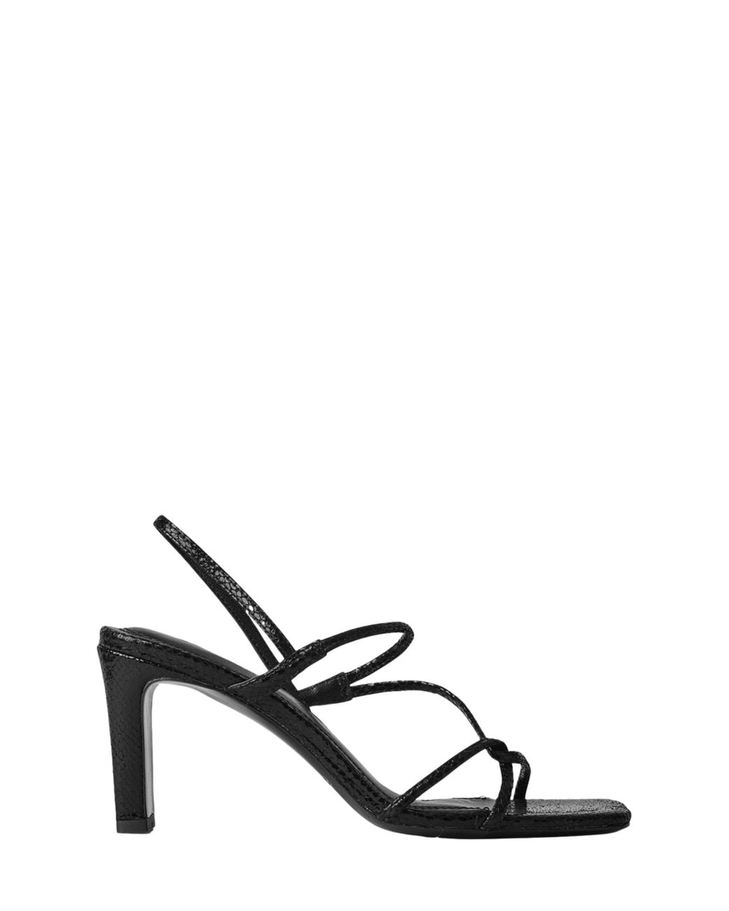 Sandro Black Sandals With Narrow Straps