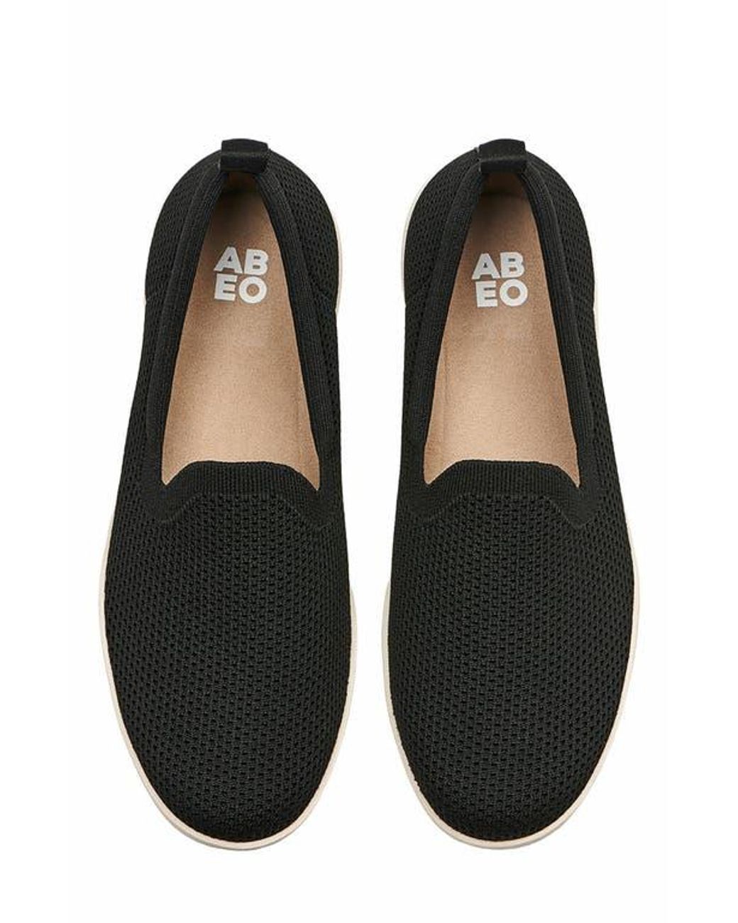 ABEO Black Encore Knit Slip Onsneaker