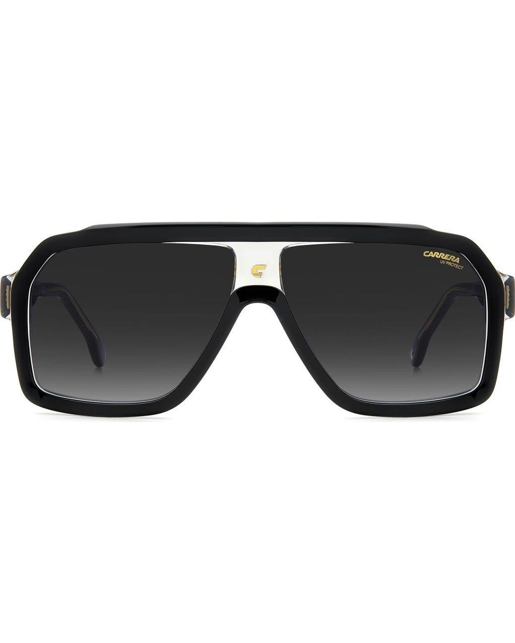 Carrera Black 60Mm Gradient Polarized Rectangular Sunglasses for men