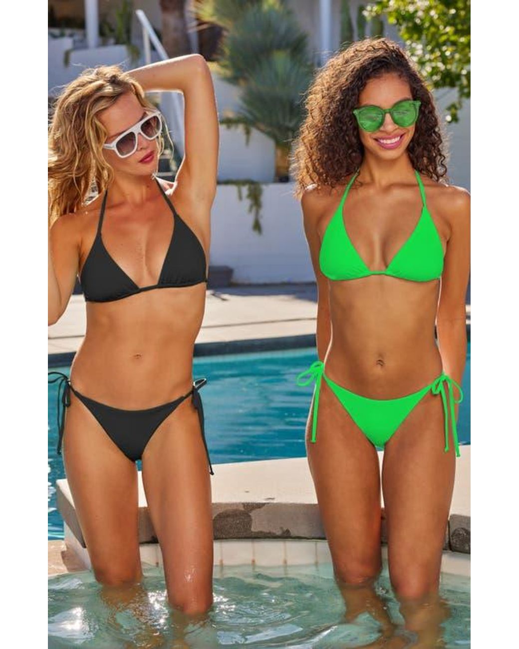 Becca Black Color Code Triangle Bikini Top