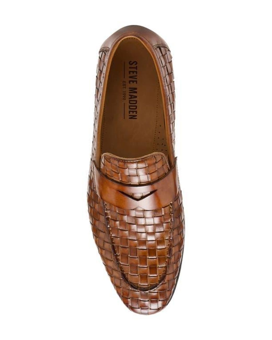 Steve Madden Playa Woven Penny Loafer in Brown for Men | Lyst display picture 2