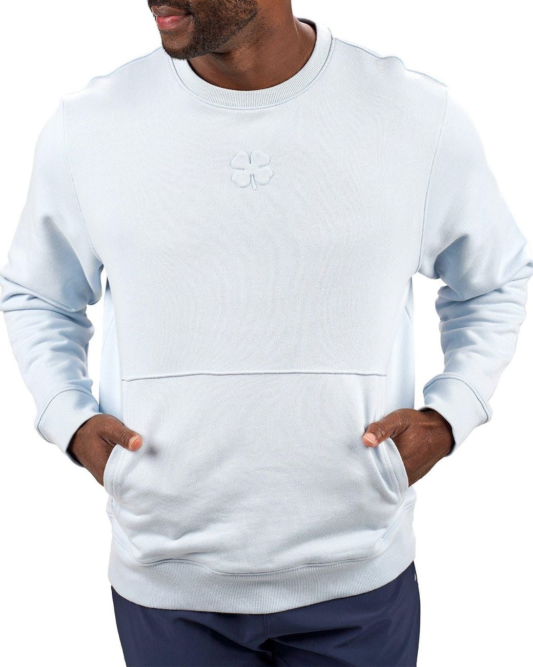 Black Clover White Pocket Crew for men