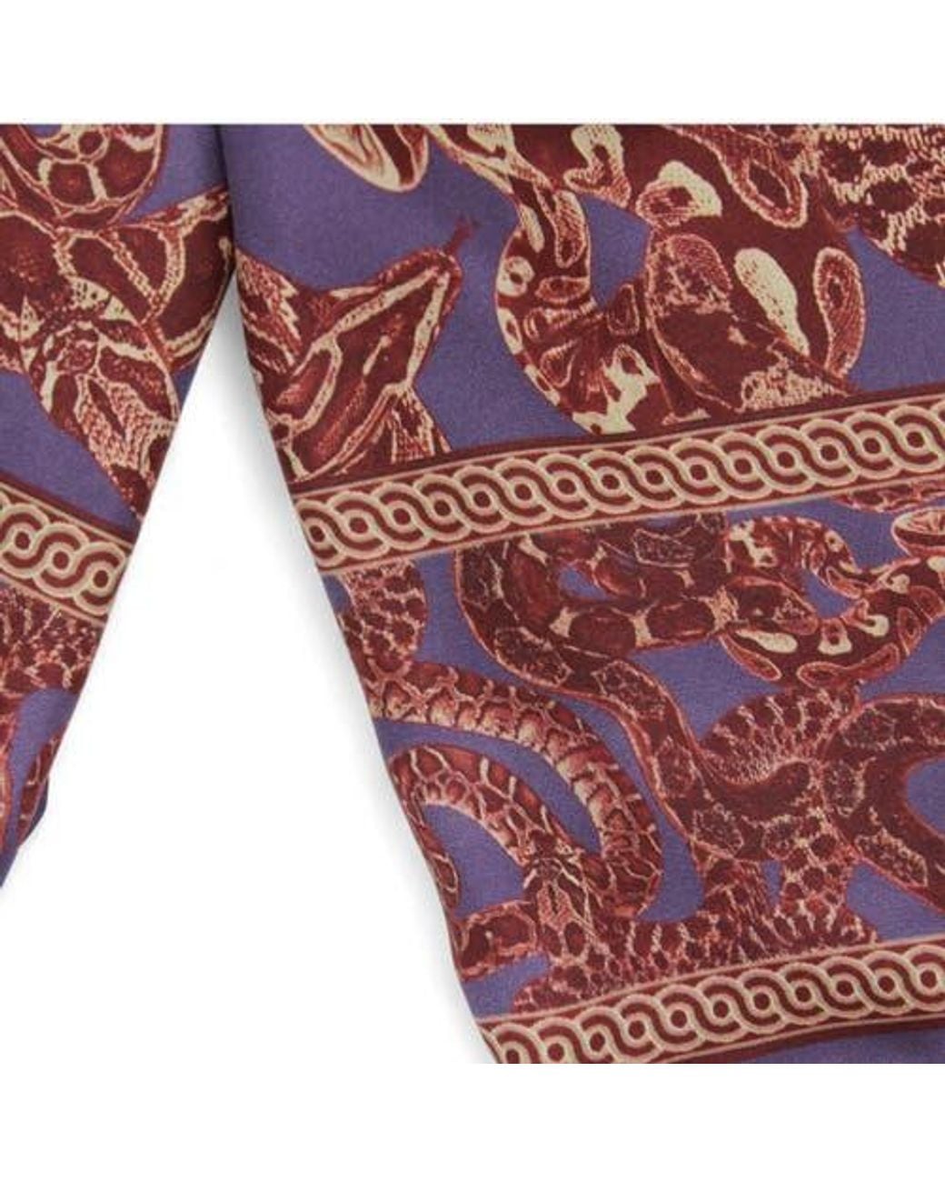 Monzlapur Red Silk Snake Scarf
