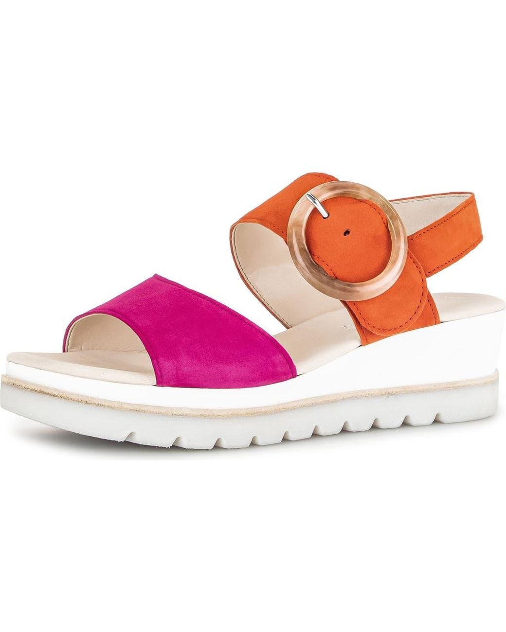 Gabor Pink 44.645 Platform Wedge Sandal