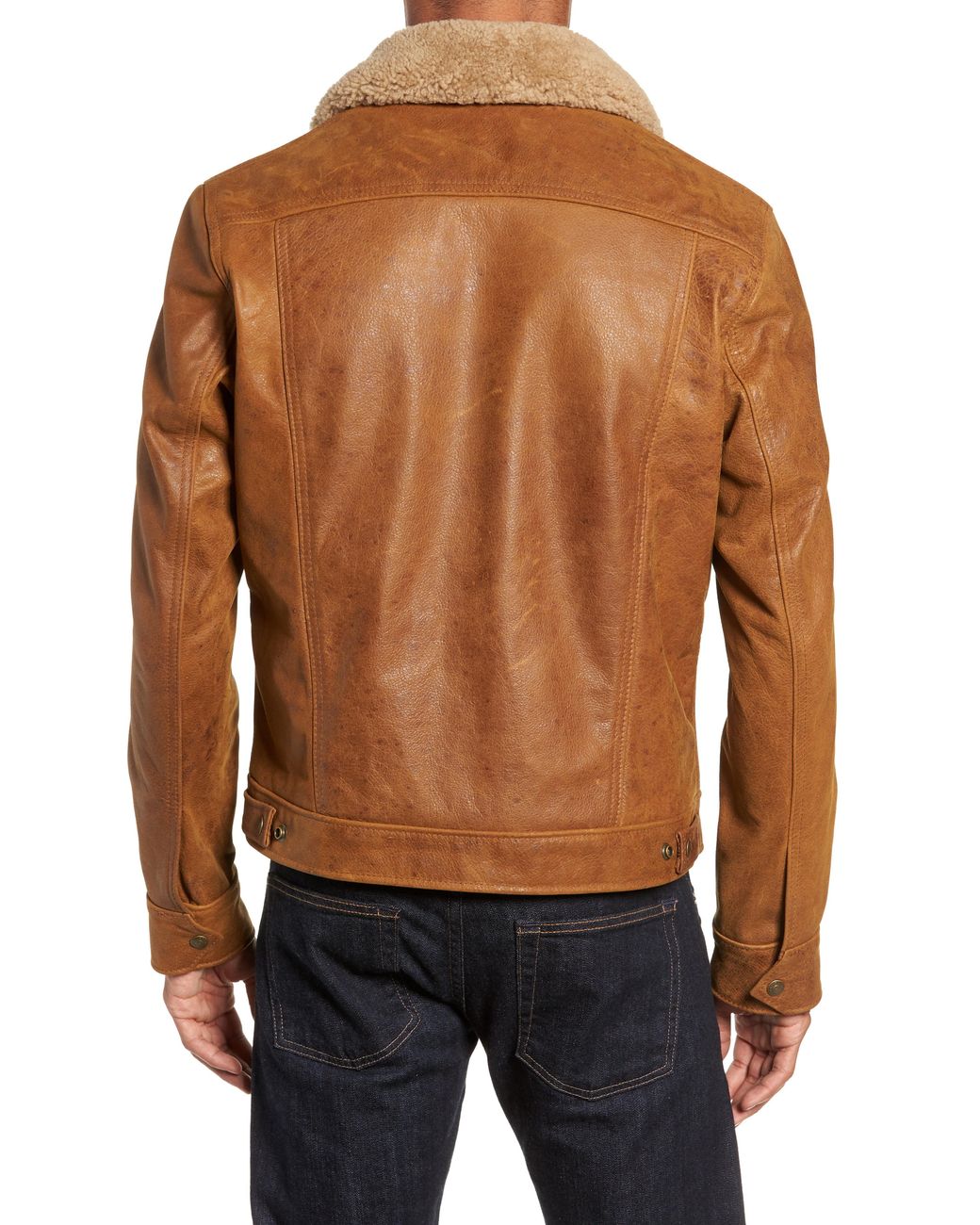 schott leather trucker jacket