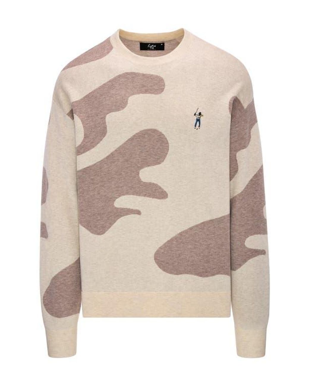 【EASTSIDE GOLF 】CAMO CREW SWEATER EASTSIDE GOLF Camo Crewneck Golf Sweater in Natural for Men | Lyst