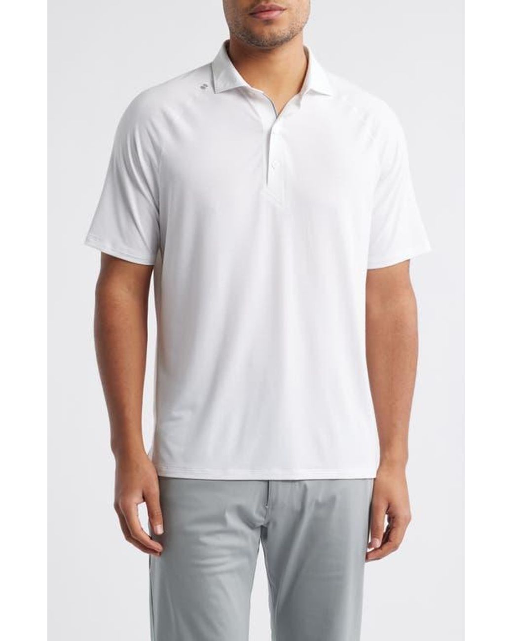 Johnnie-o White Callan Performance Polo for men