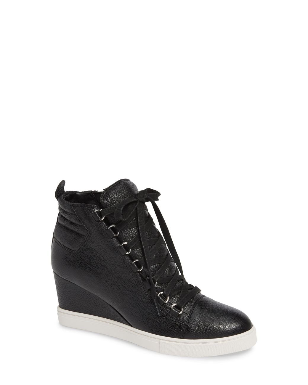 Linea Paolo Fenton Wedge Sneaker in Black Lyst