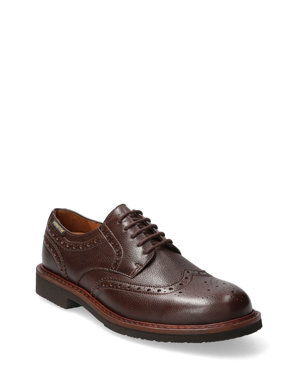 Mephisto Brown Max Wingtip Derby for men