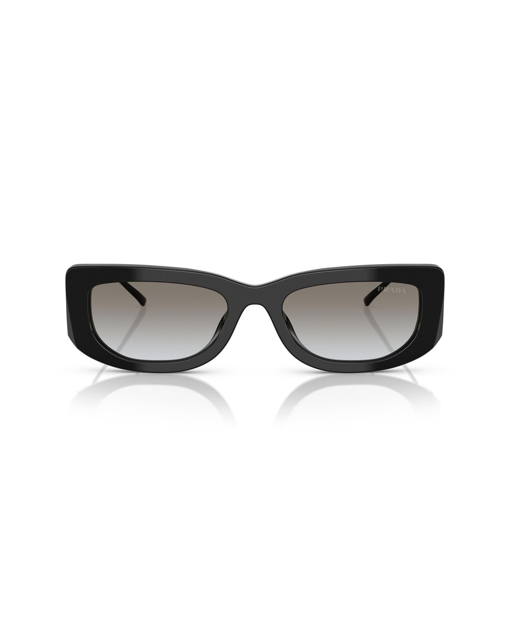 Prada Gray 53Mm Gradient Rectangular Sunglasses