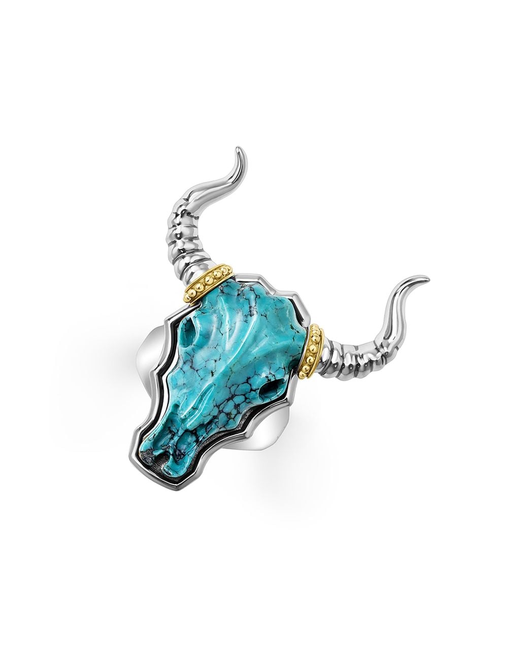 Lagos Blue Longhorn Ring
