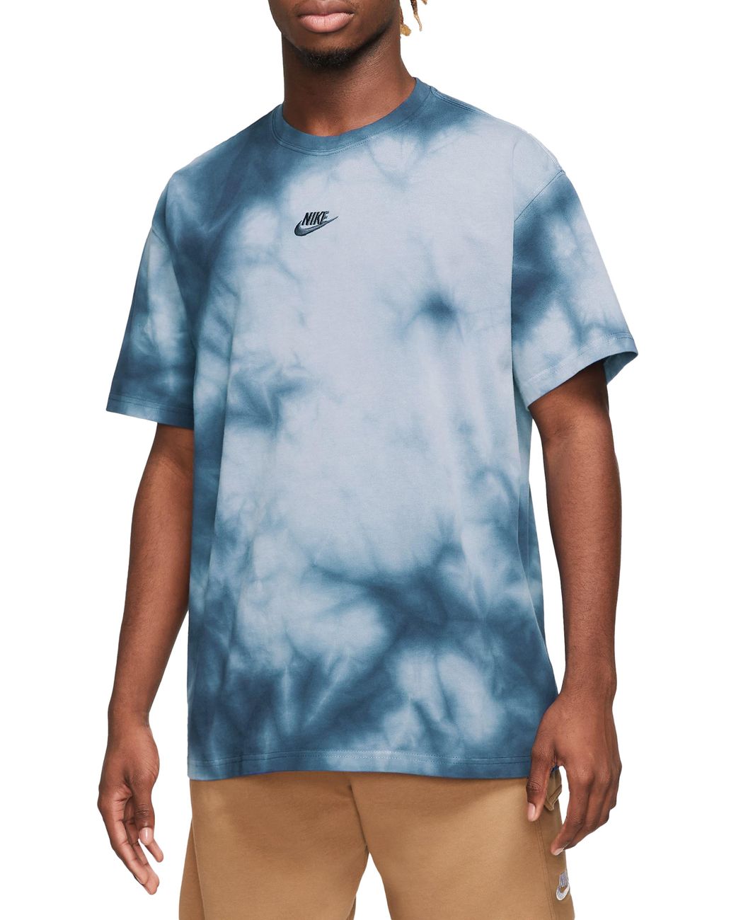 Nike blue tie dye shirt top