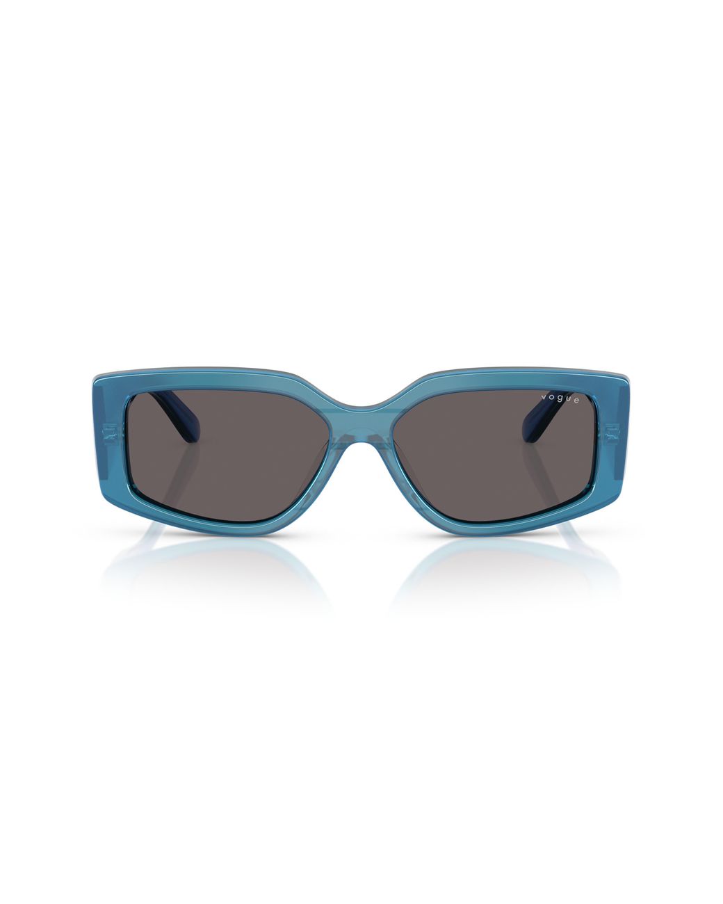 Vogue Blue 55Mm Rectangular Sunglasses