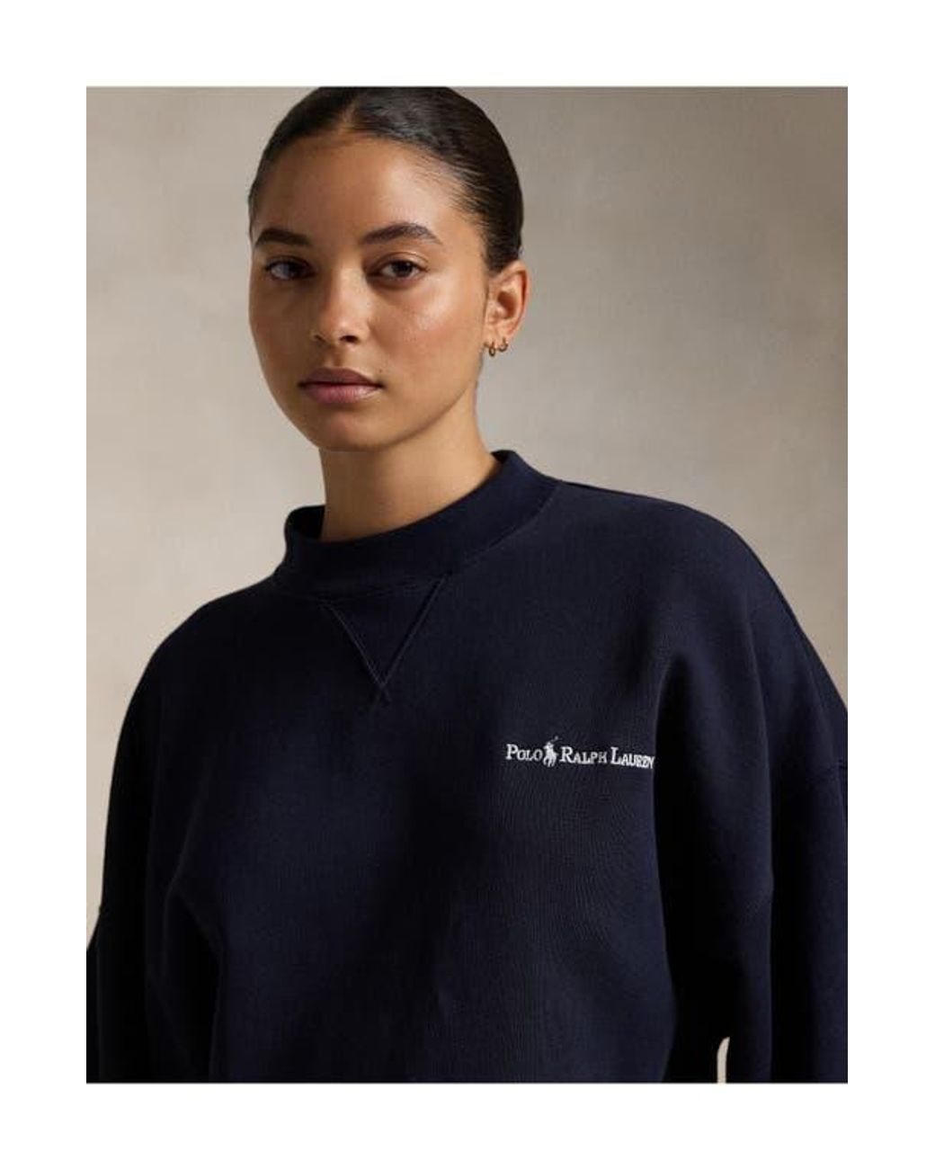 Polo Ralph Lauren Vintage Logo Oversized Sweatshirt in Blue Lyst