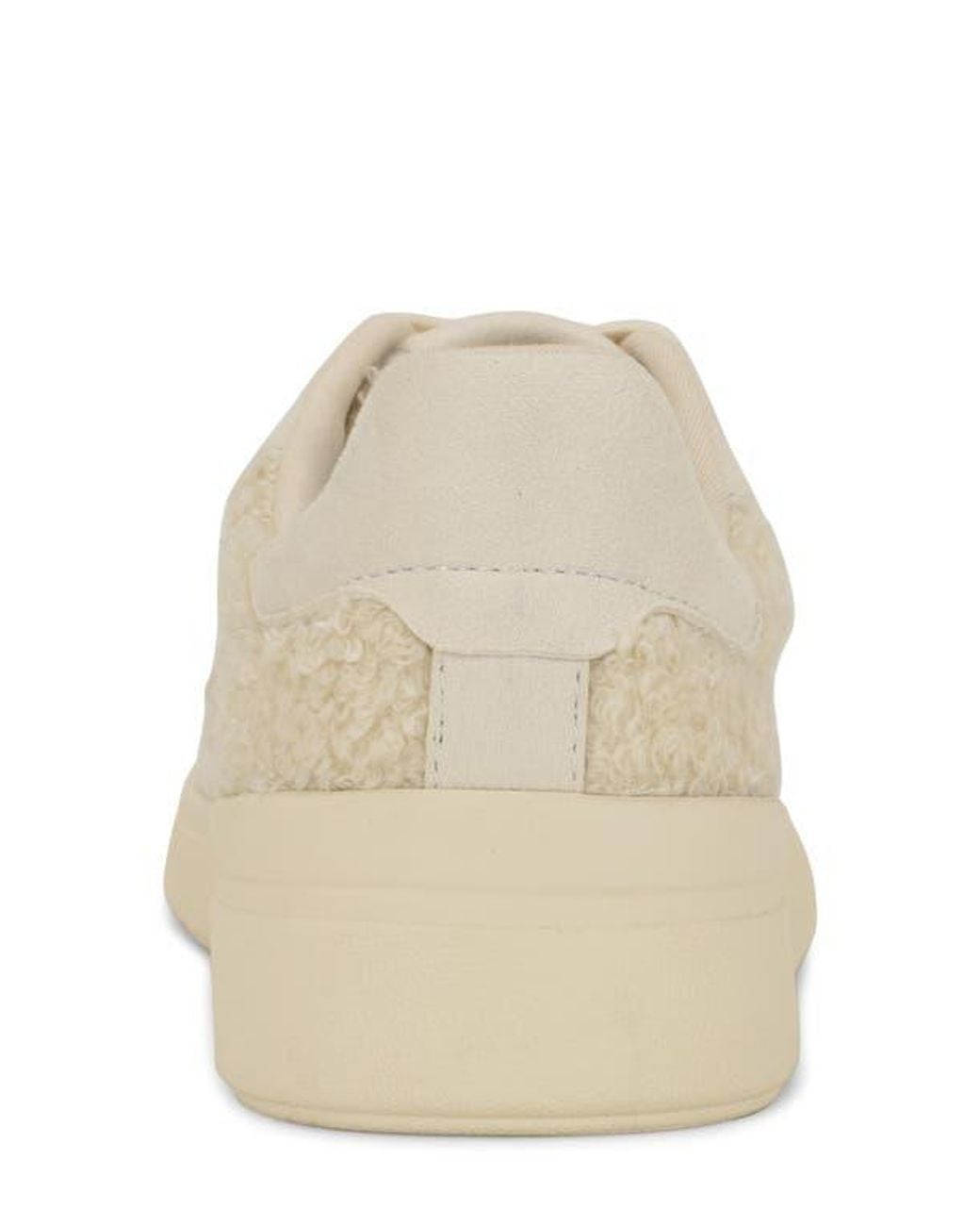 Nine West Natural Linehan Faux Shearling Sneaker