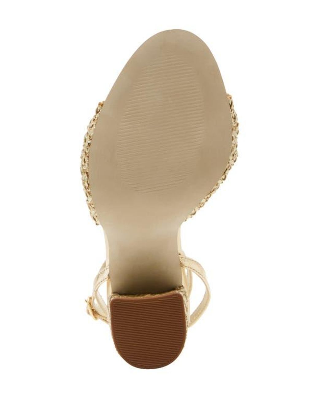 Steve Madden Cheyla Ankle Strap Sandal in Natural | Lyst