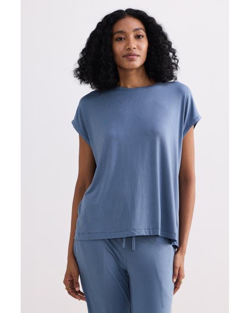 REISTOR Blue Relaxed Fit Tee Set