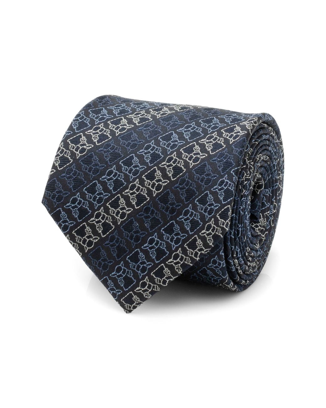 Cufflinks Inc. Blue Grogu Outline Stripe Silk Blend Tie for men
