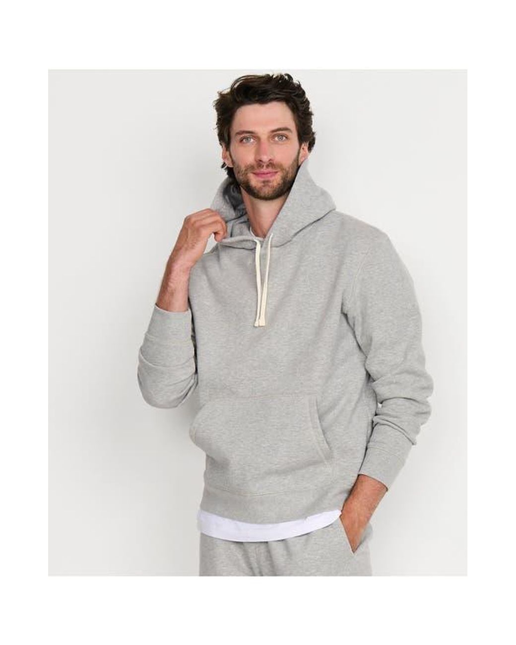 Fleece lined pullover hoodie best sale