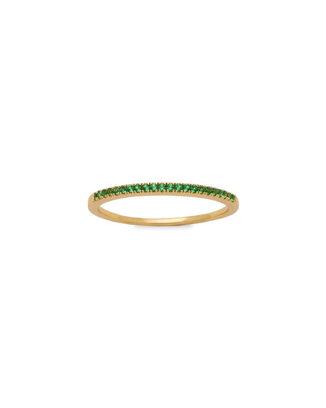 MADE BY MARY Green Birthstone Stacking Ring