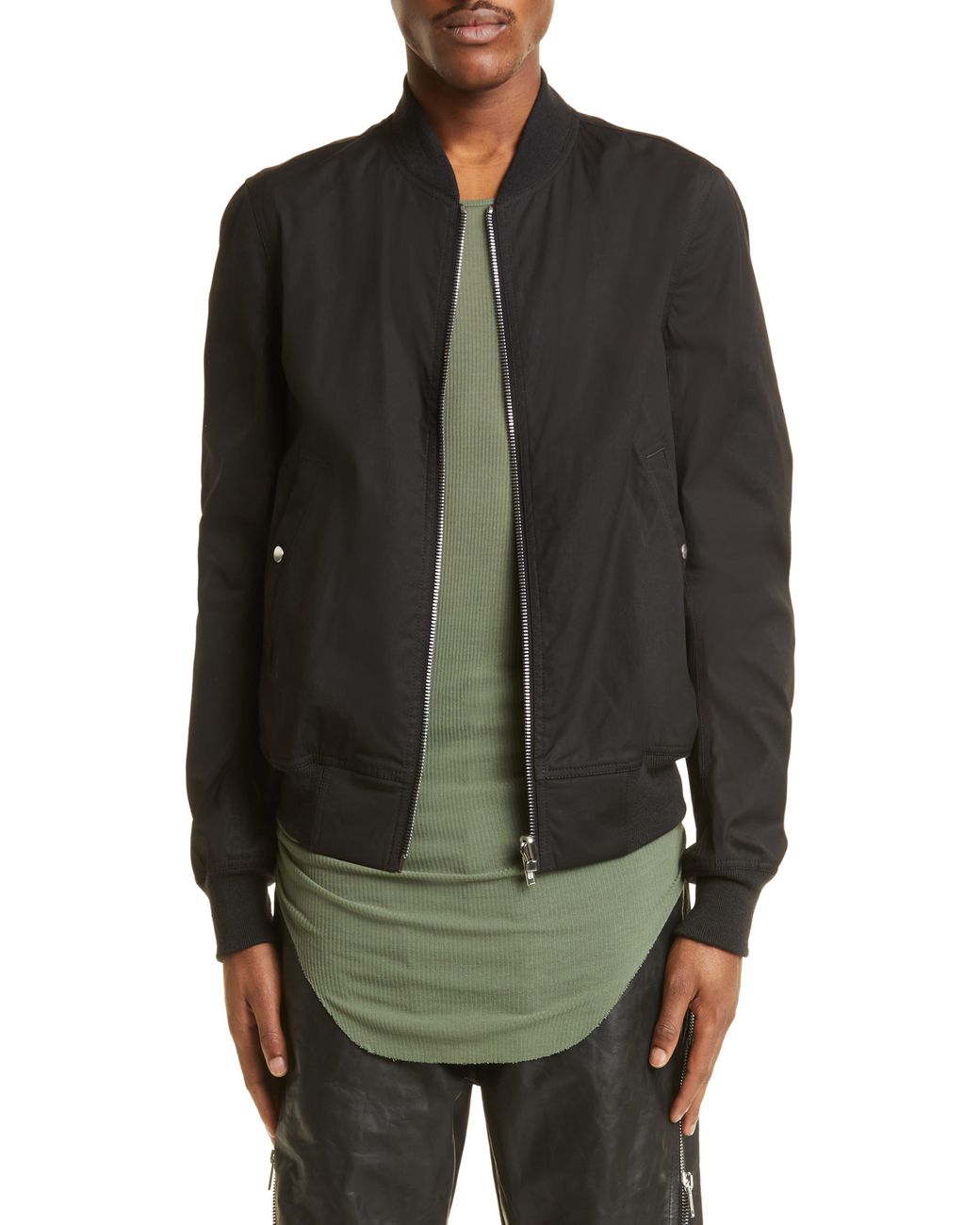 Rick Owens Reversible Flight Jacket in Black for Men | Lyst