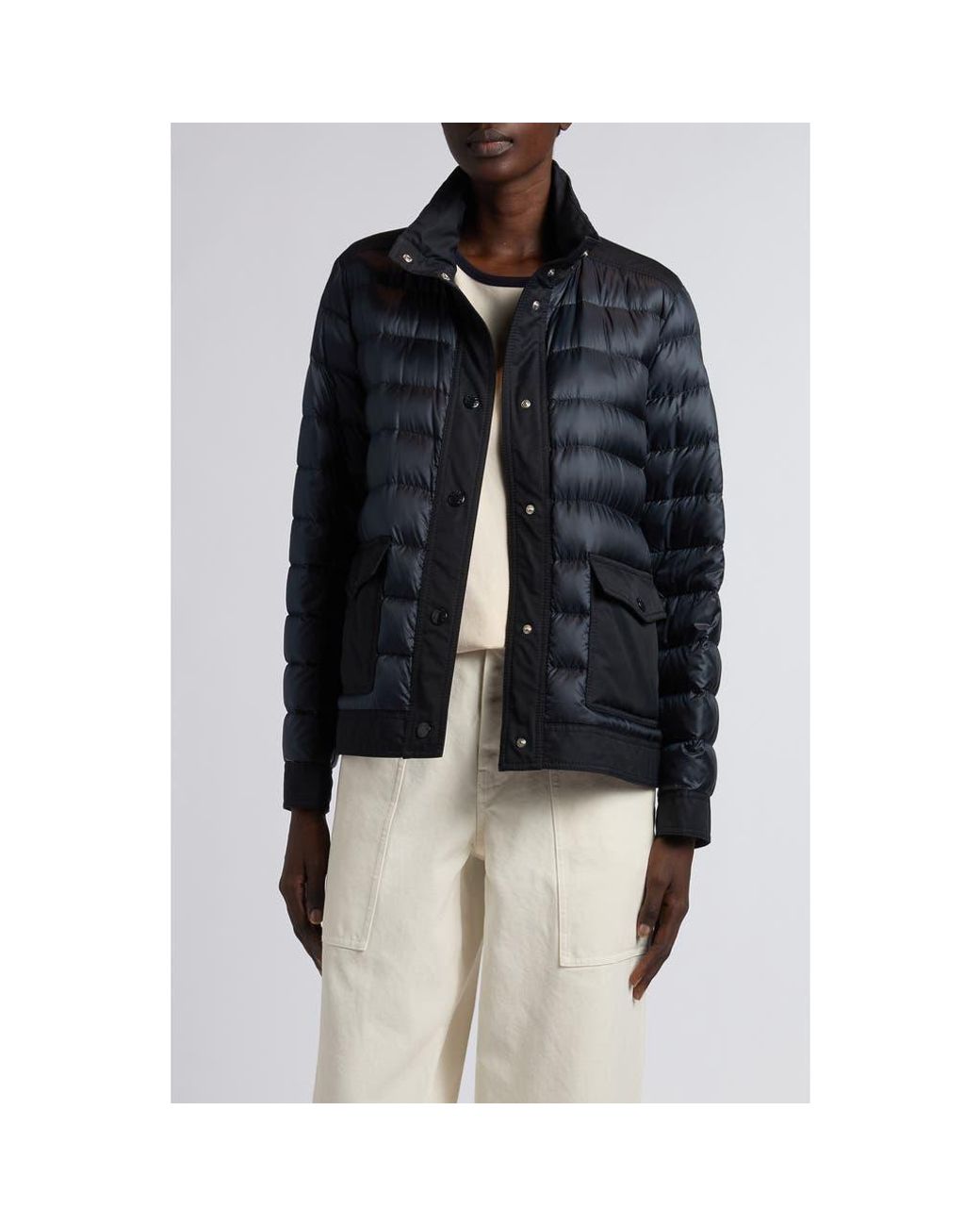 Moncler Blue Origan Down Puffer Jacket
