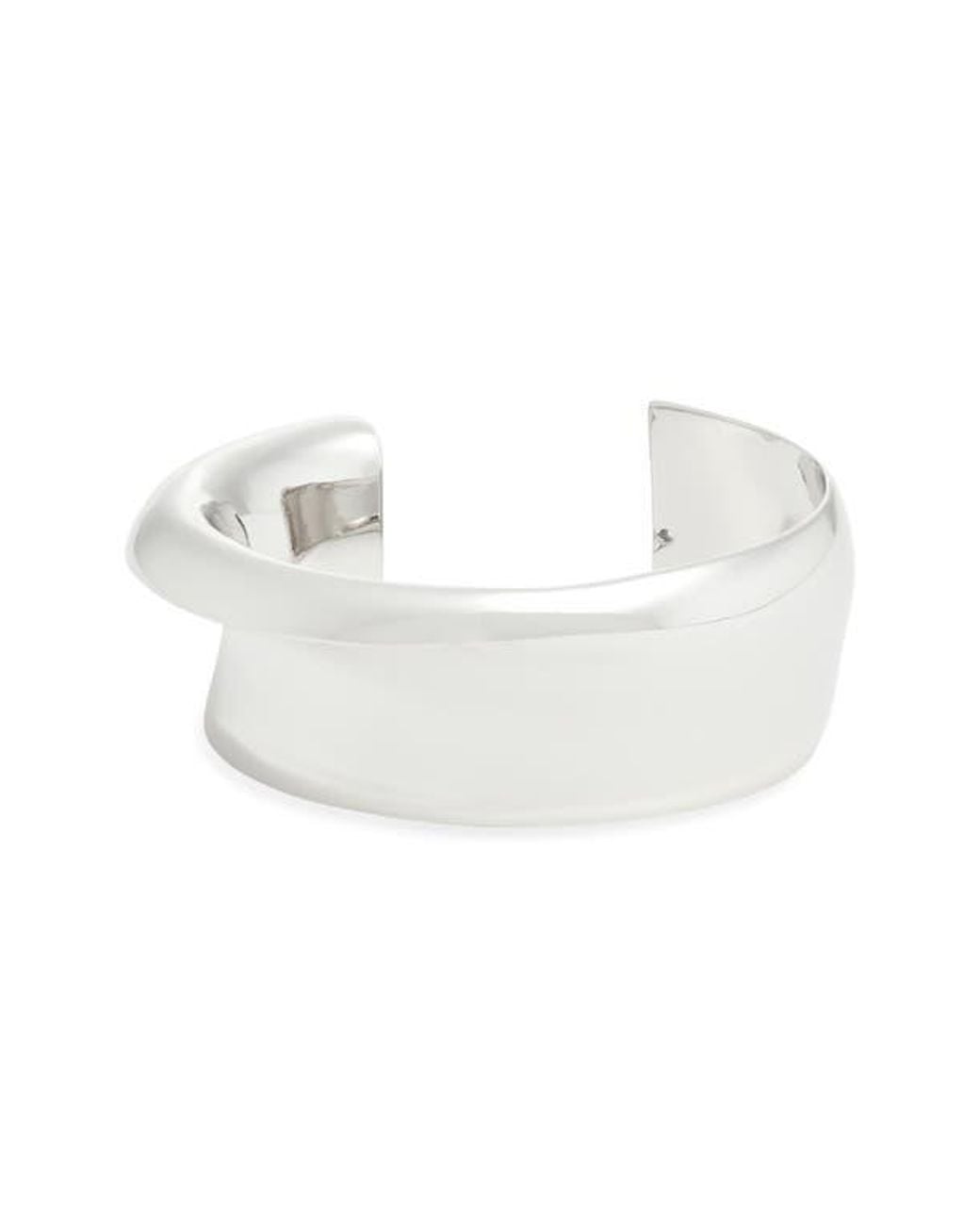 Open Edit White Bold Cuff Bracelet