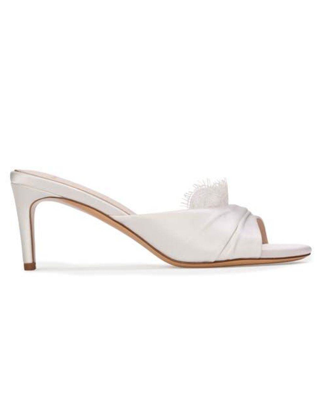Black Suede Studio White Lacey65 Sandal
