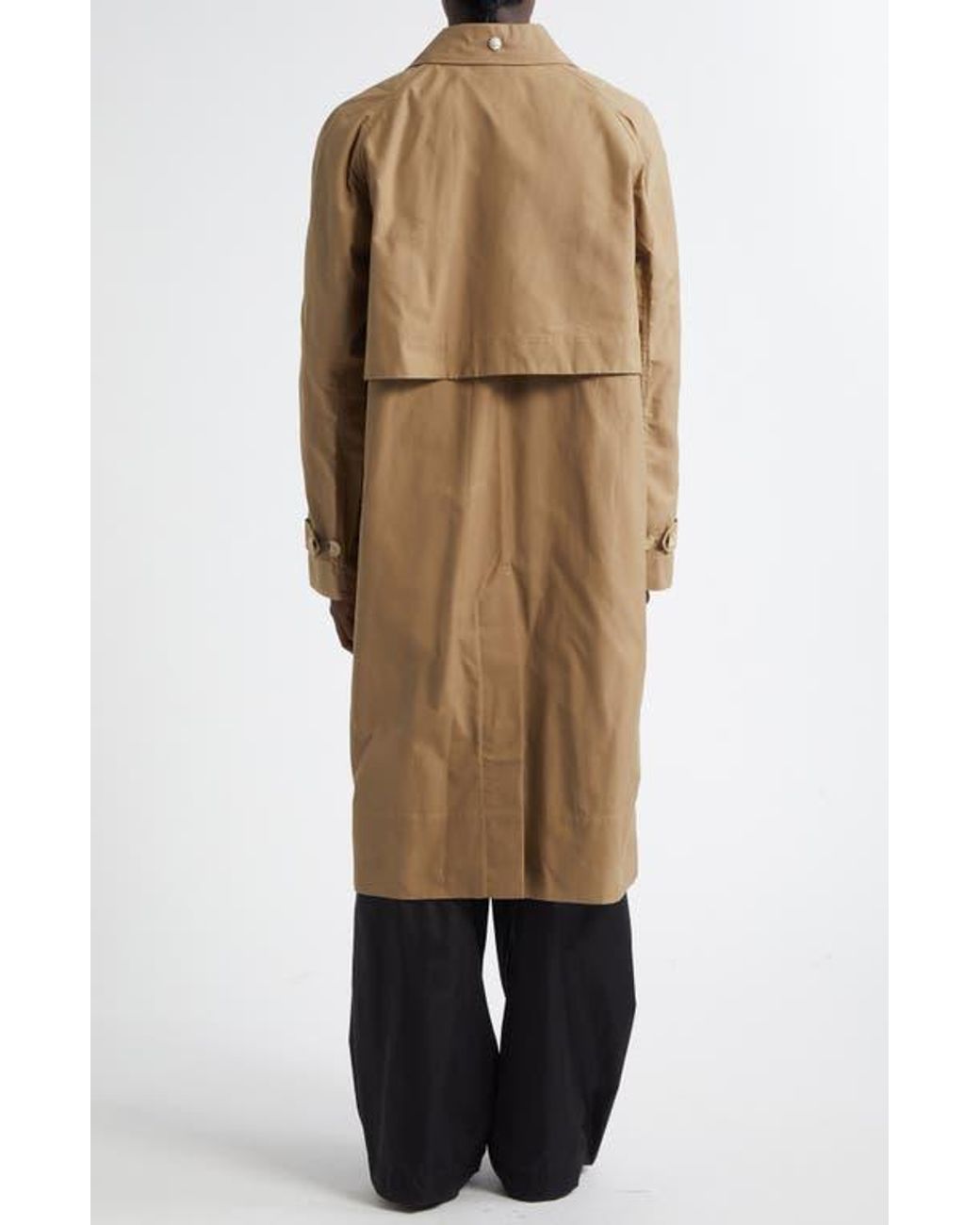 トレンチコート SIMONE ROCHA COTTON TRENCH COAT WITH DAISY EMBROIDERY Simone Rocha Daisy Embellished Car Coat in Natural for Men