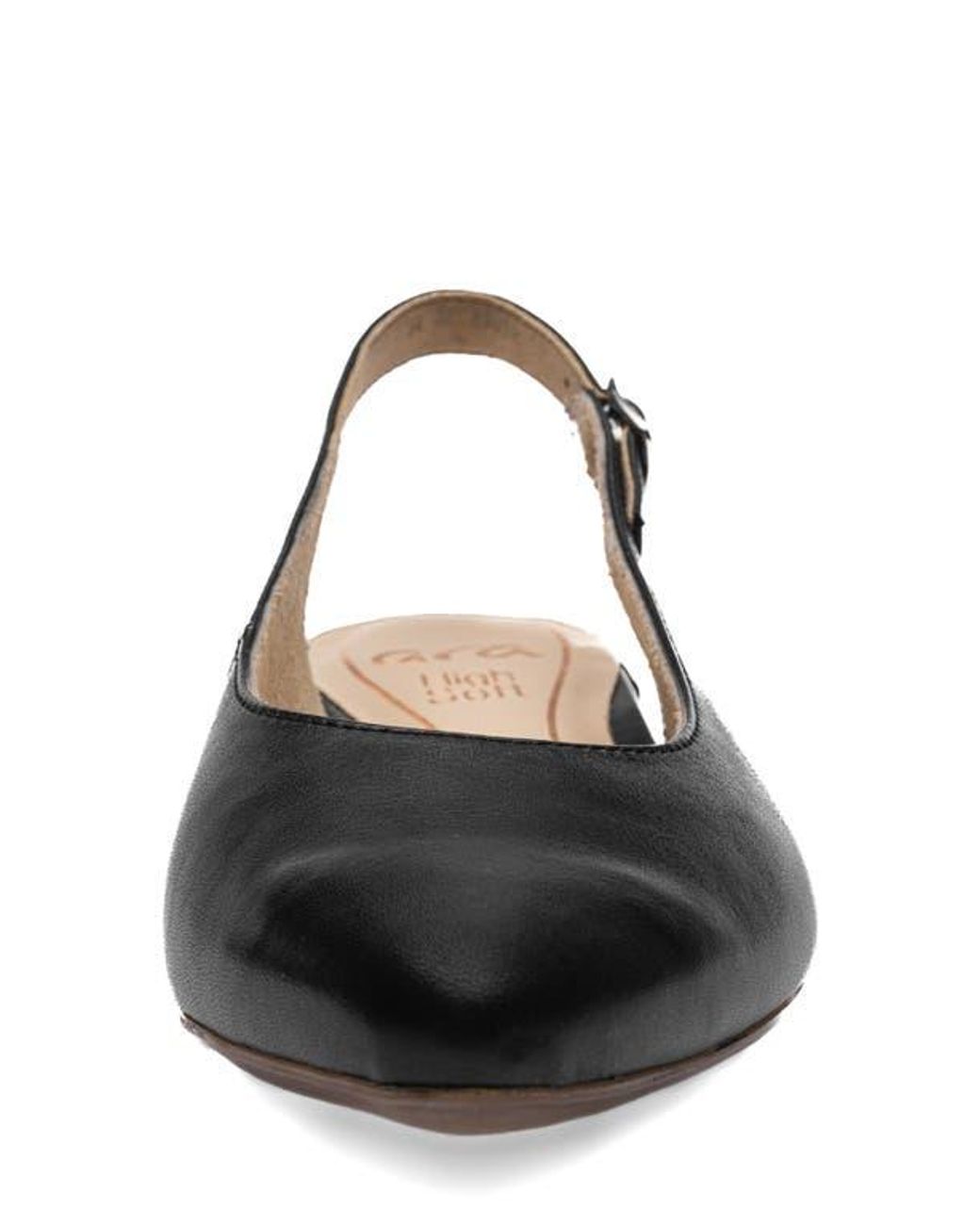 Ara Black Pixie Slingback Pump