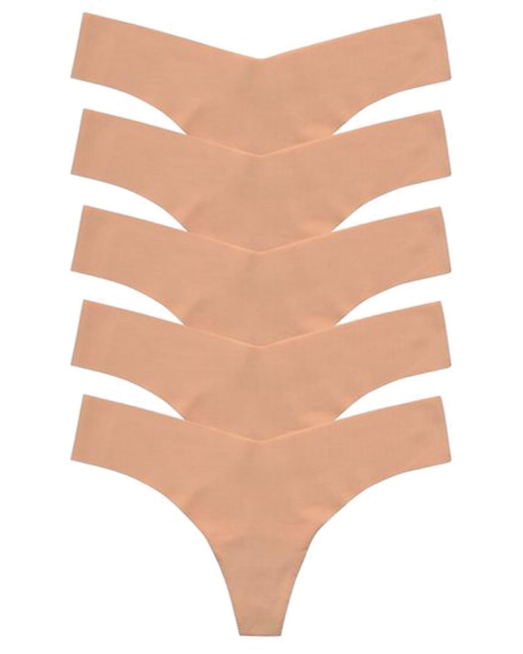 Commando Natural Classic Solid Thong 5-Pack