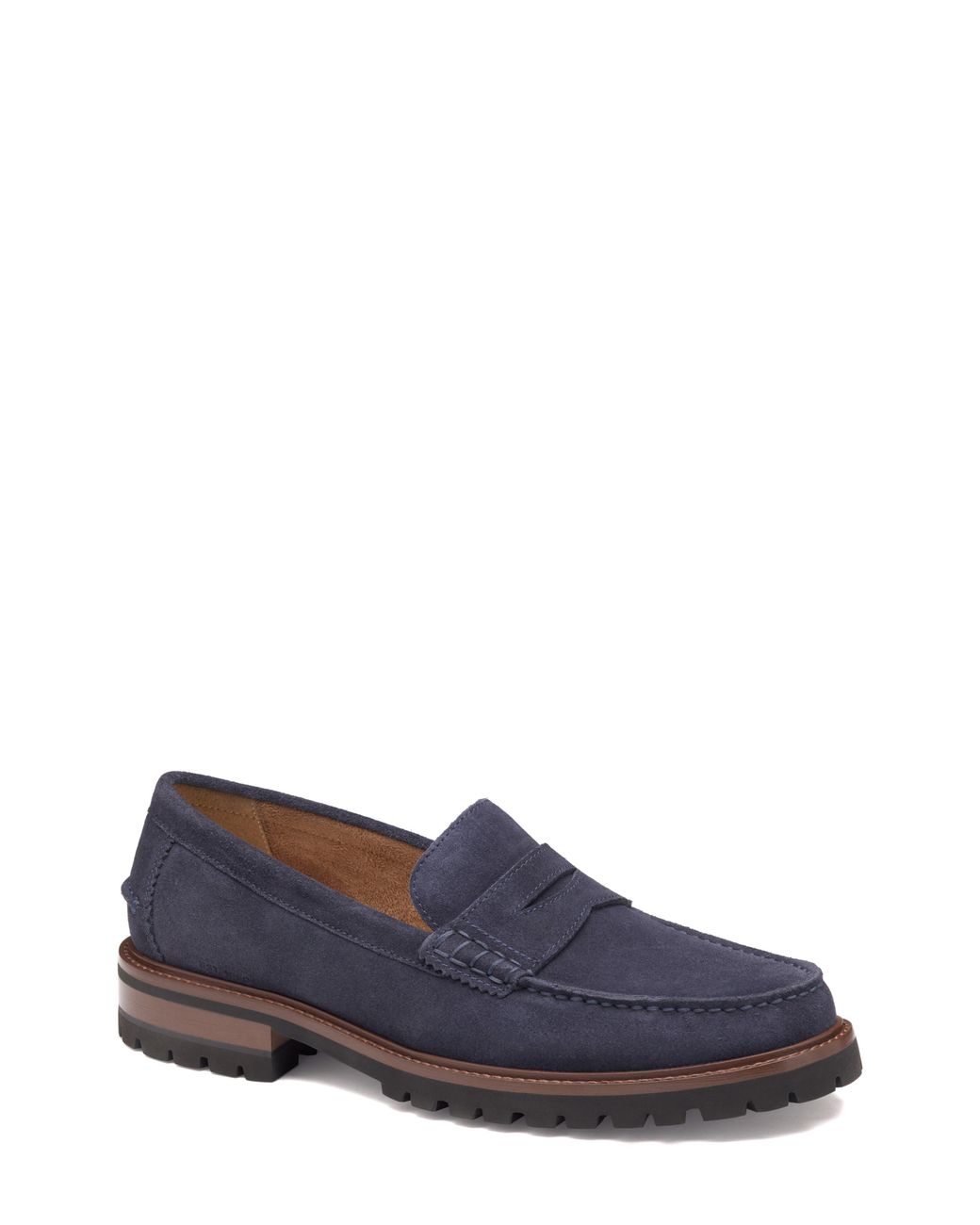 Johnston & Murphy Blue Collier Penny Loafer for men