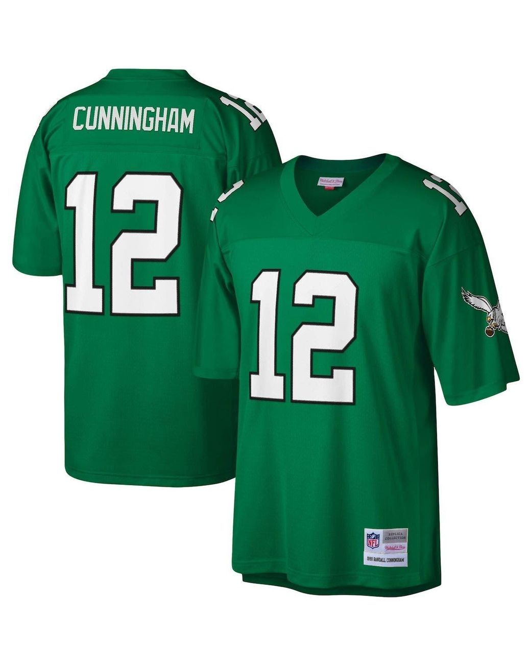 Men's Mitchell & Ness Randall Cunningham Kelly Green Philadelphia