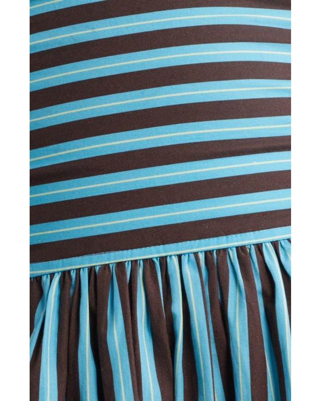 angelina midi dress blue choc stripe Monaco Sky Blue Corset Maxi Dress  YASYA MINOCHKINA