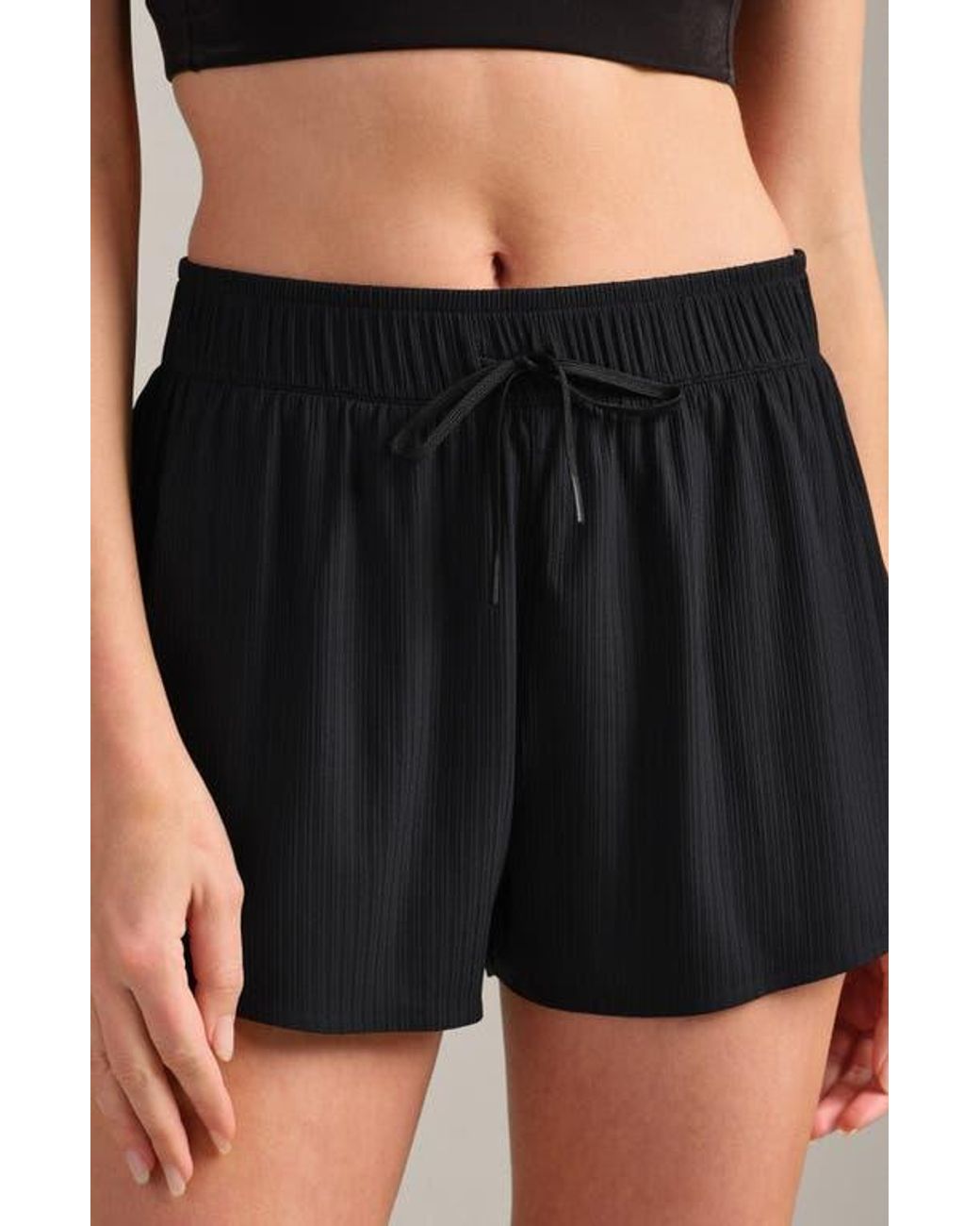 Rhone Black Lightspeed Performance Shorts