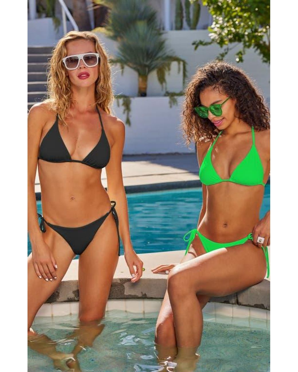 Becca Black Color Code Triangle Bikini Top