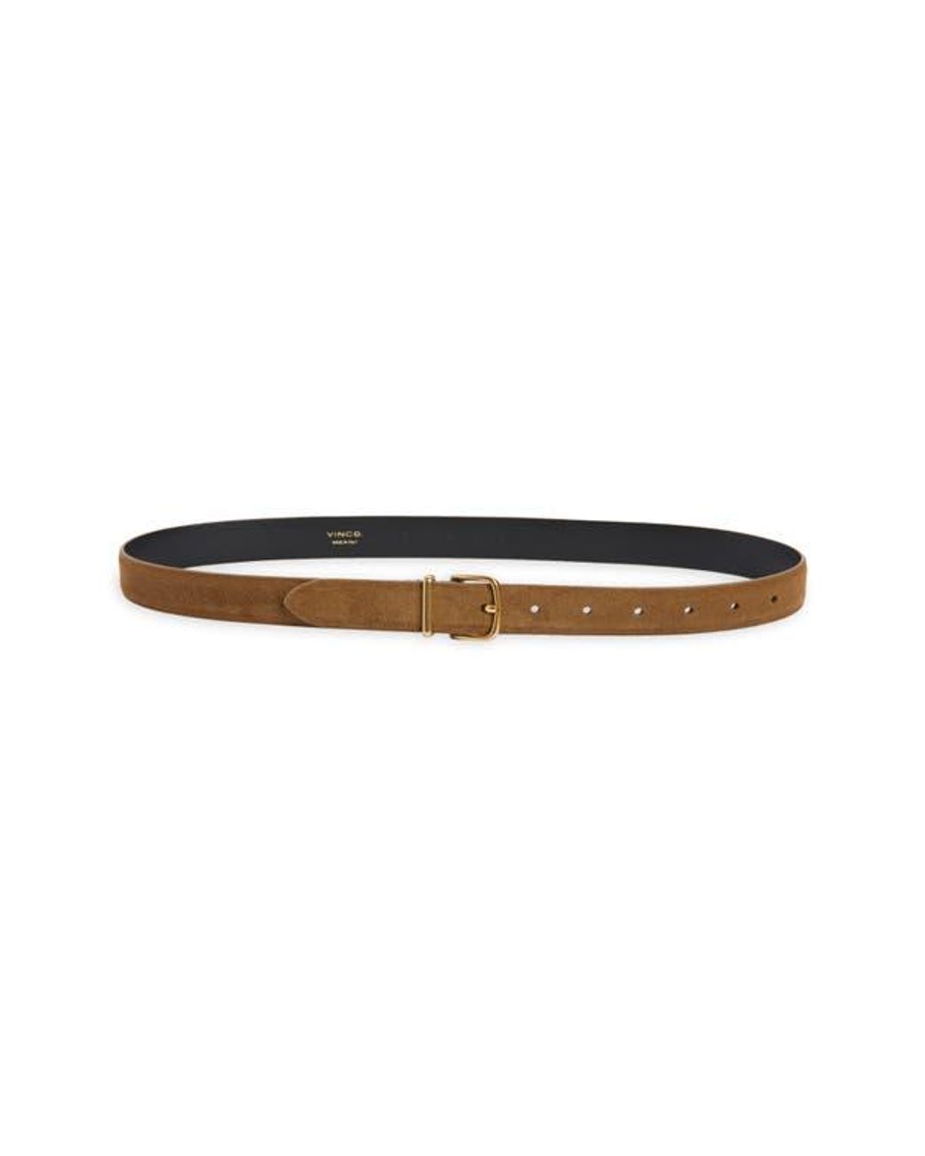 Vince White Suede Belt