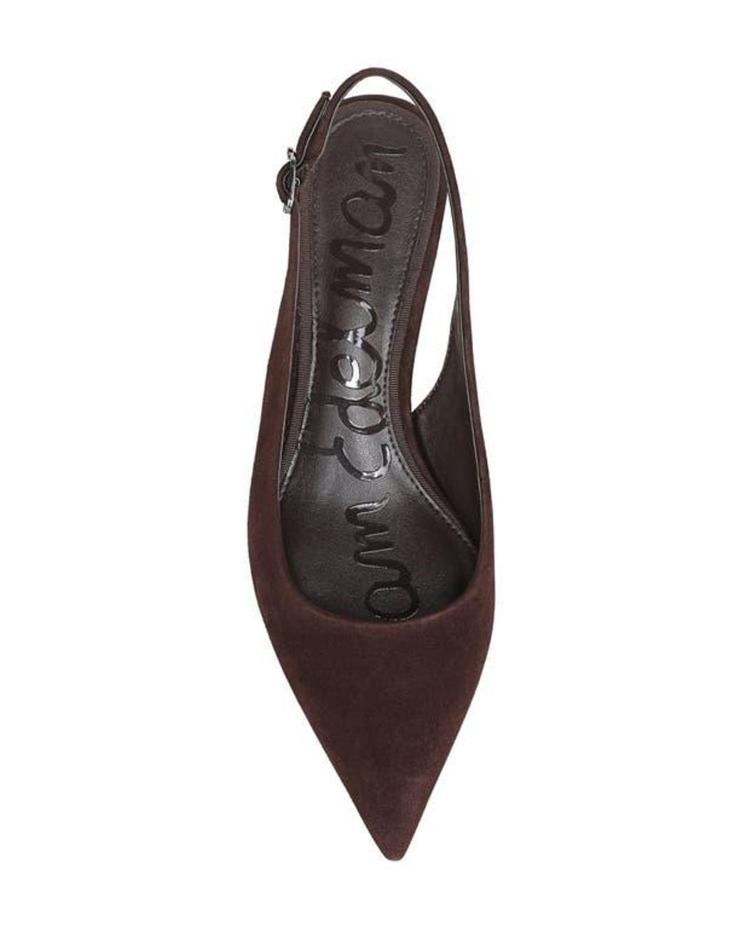 Sam Edelman Brown Finch Slingback Pointed Toe Pump