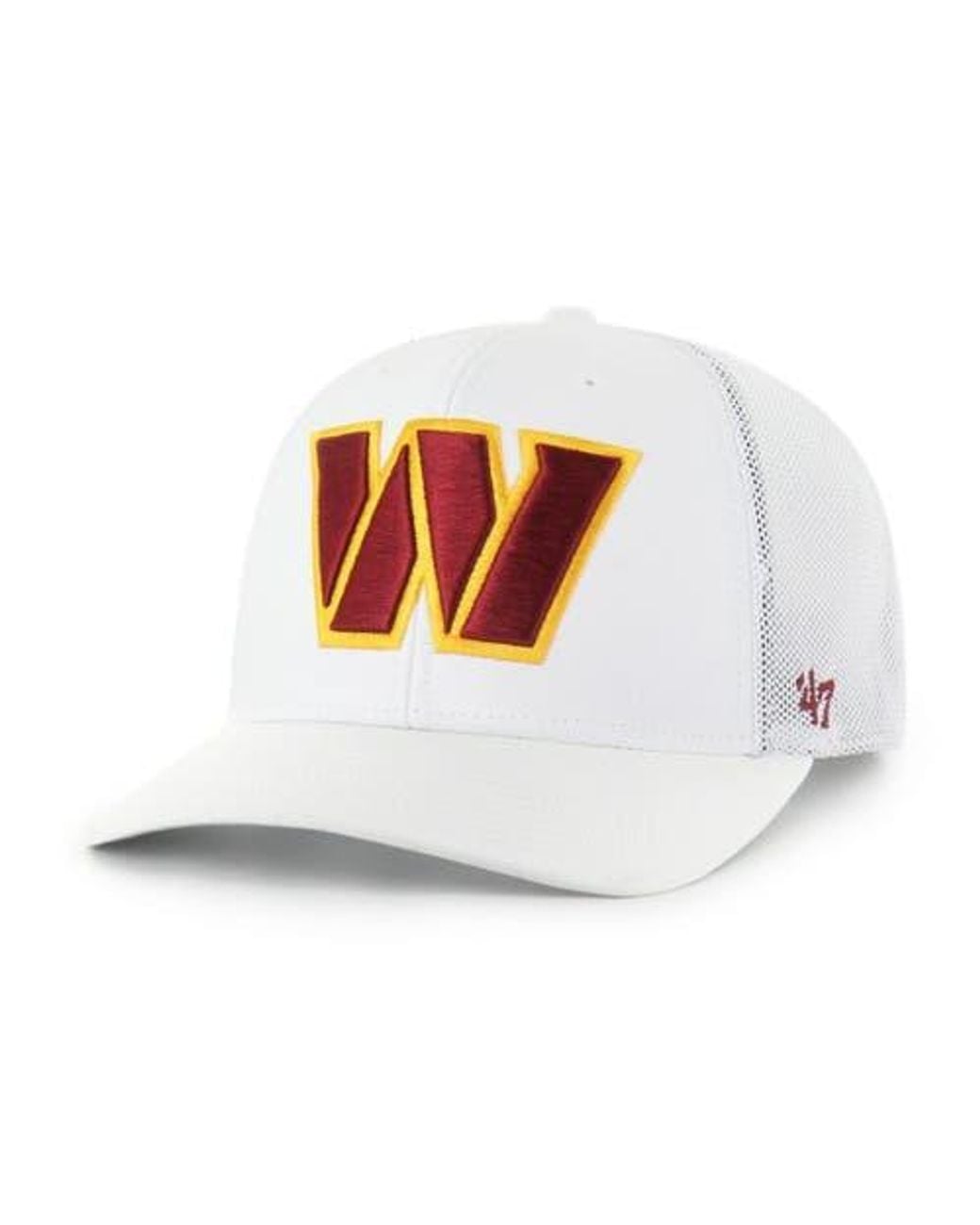 '47 White Washington Commanders Snowball Trophy Stretch Fit Hat for men
