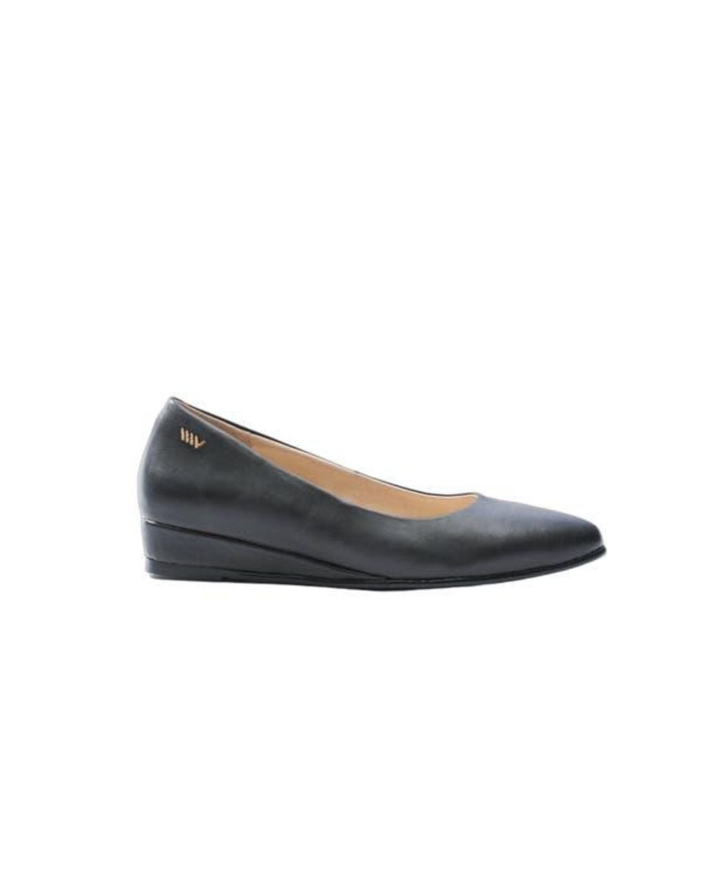 VISCATA Black Roma Leather Flats
