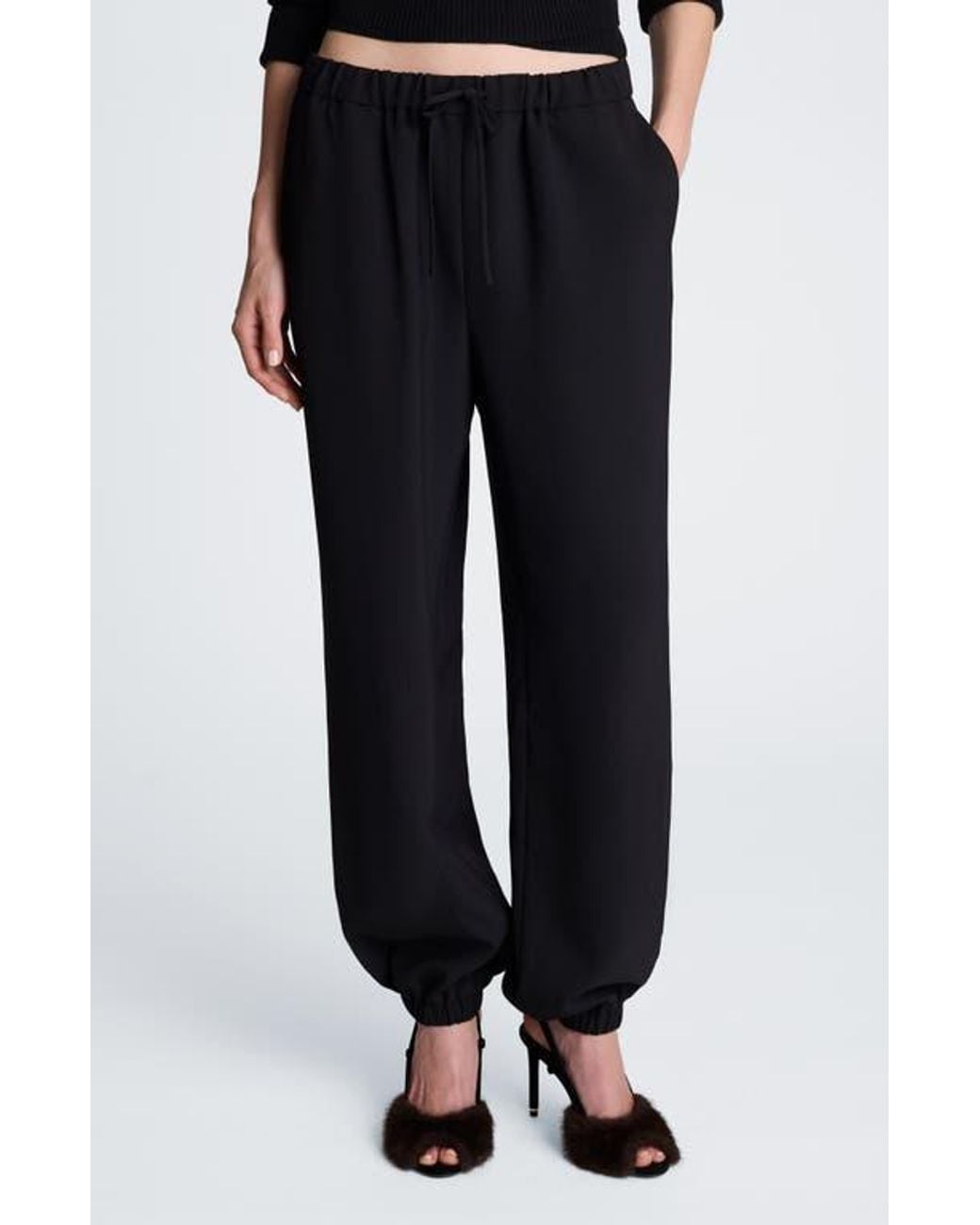 Kenneth Cole Black Drawstring Joggers