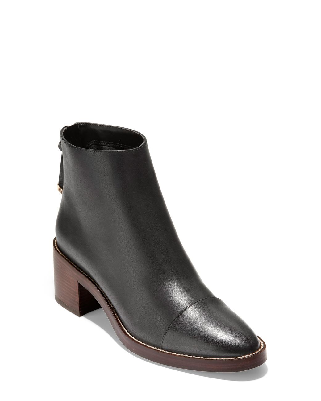 cole haan havana bootie black leather