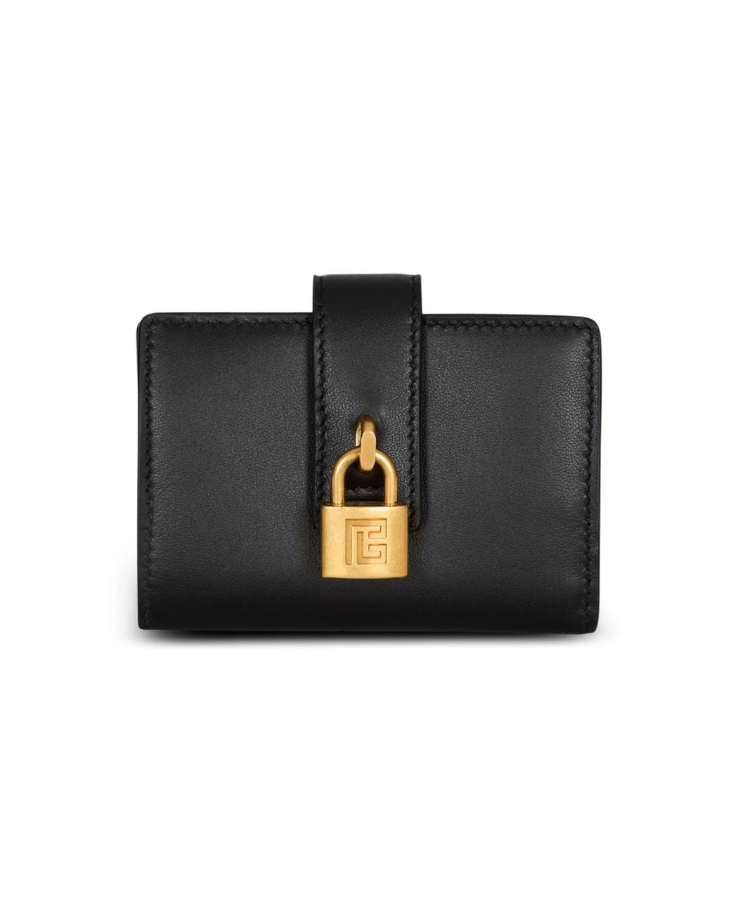 Balmain Black Pulse Leather Purse