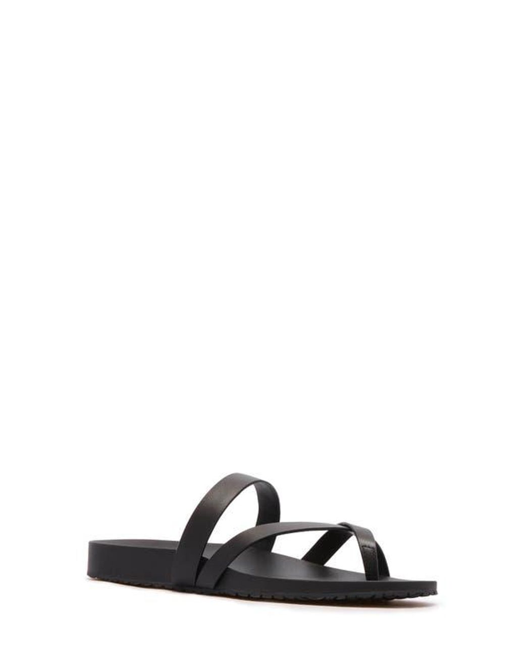Frankie Black Isla Waterproof Toe Loop Sandal