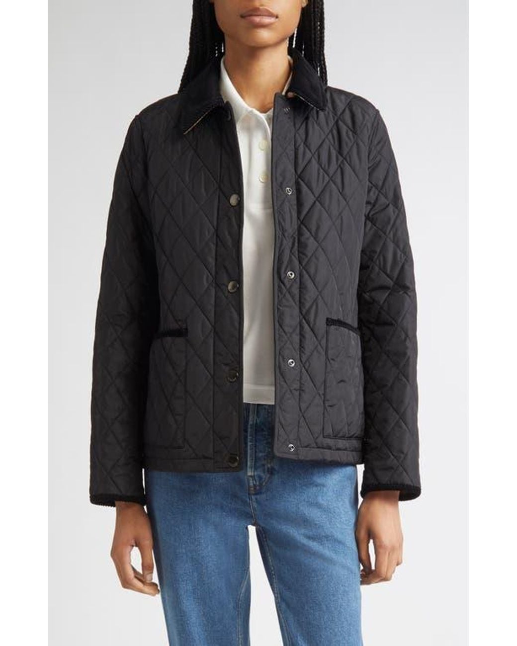 Burberry Black Quilted Nylon Barn Jacket