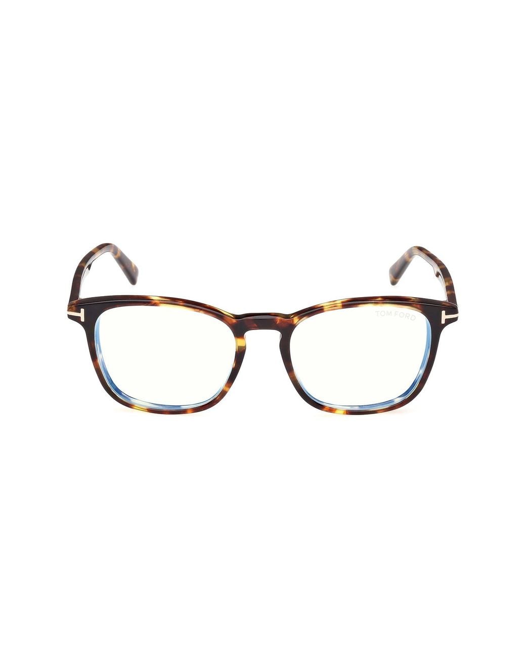Tom Ford Brown 52Mm Square Optical Glasses for men